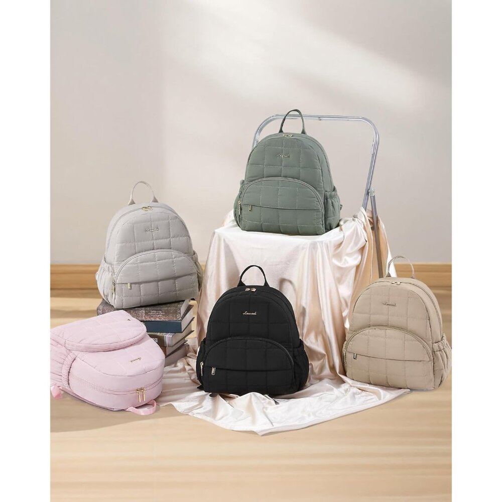 Versatile Mini Puffer Backpack With Ergonomic Str… - image 7